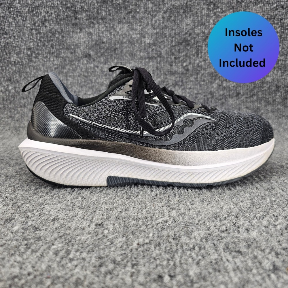 Saucony Echelon 9 Womens Size 8.5 Wide Black Grey Athletic Daily Running Shoes